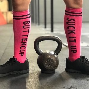 Suck it Up Buttercup Kneehigh Socks